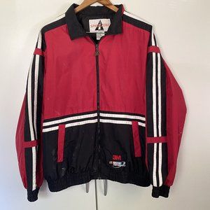 Nascar Performance Racing 3M Jacket VTG Nylon Windbreaker Speedzone Size Large
